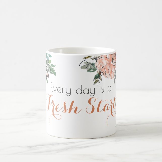 Varje dag är en ny startpositionsoffert kaffemugg (Center)