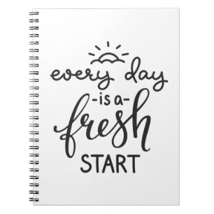 Varje dag är en nystart-inspirationsteckning anteckningsbok