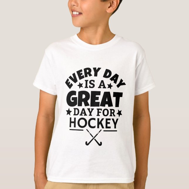 Varje dag är en underbar dag för hockey. t shirt (Framsida)