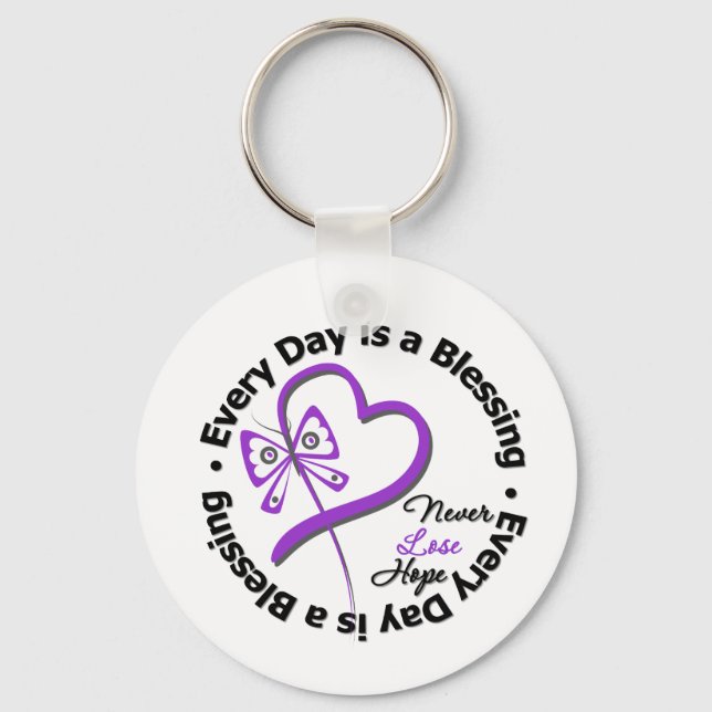 Varje dag är en välsignelse - Hope Leiomyosarcoma Nyckelring (Framsida)