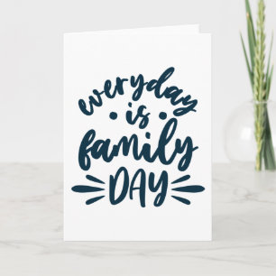 Varje dag är familjedagen kort
