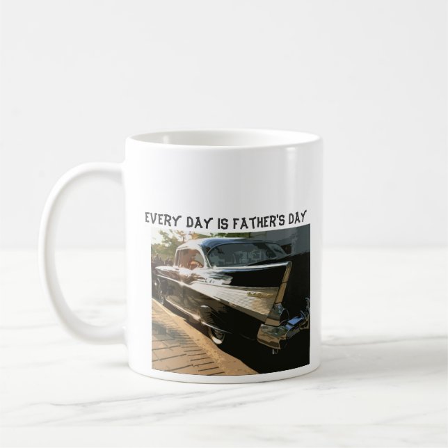 Varje dag är fars dag, Chevy Bel Air, svart Kaffemugg (Vänster)
