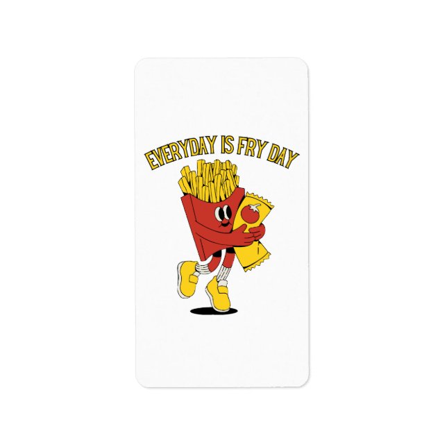 Varje dag är grym dag adressetikett (Framsidan)
