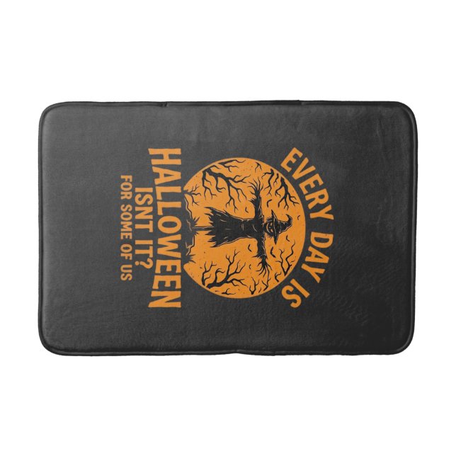Varje Dag Är Halloween Fågelskrämma Häxa Design_1 Badrumsmatta (Framsidan)