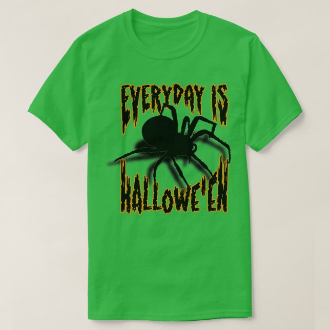 Varje dag är Halloween Spider T Shirt (Design framsida)