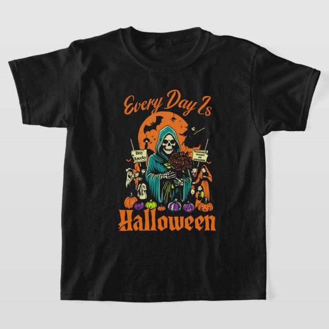 Varje dag är Halloween T Shirt (Laydown)