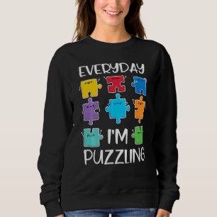 Varje dag är jag puzzling Autism Awareness Puzzle  T Shirt
