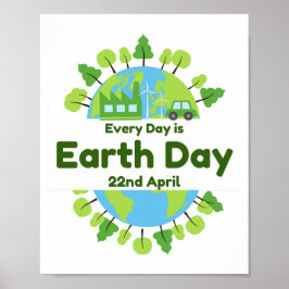 Varje dag är jorddagen | Jorddag Poster