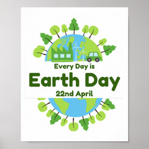 Varje dag är jorddagen Jorddag Poster
