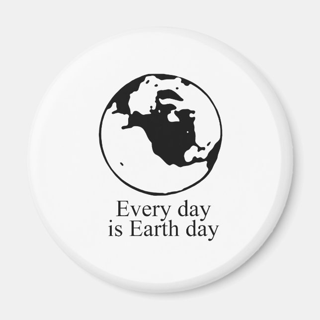 Varje dag är jorddagen magnet (Framsidan)
