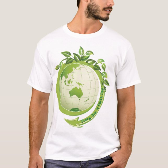 Varje dag är jorddagen t-shirt (Framsida)