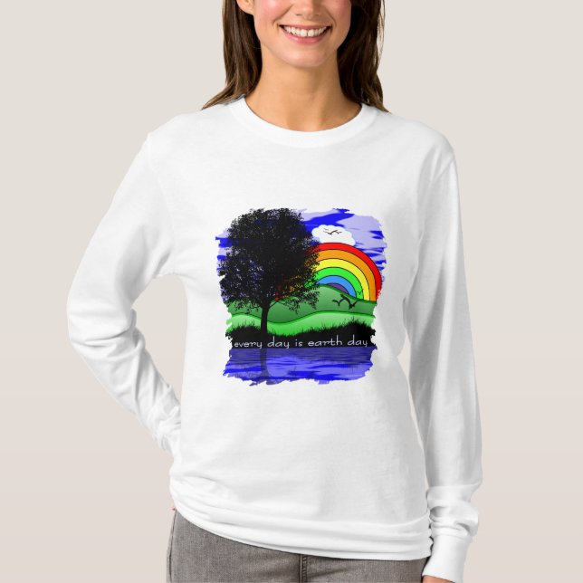Varje dag är jorddagen t shirt (Framsida)