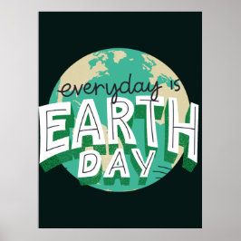 Varje dag är jorddags planetens natur poster