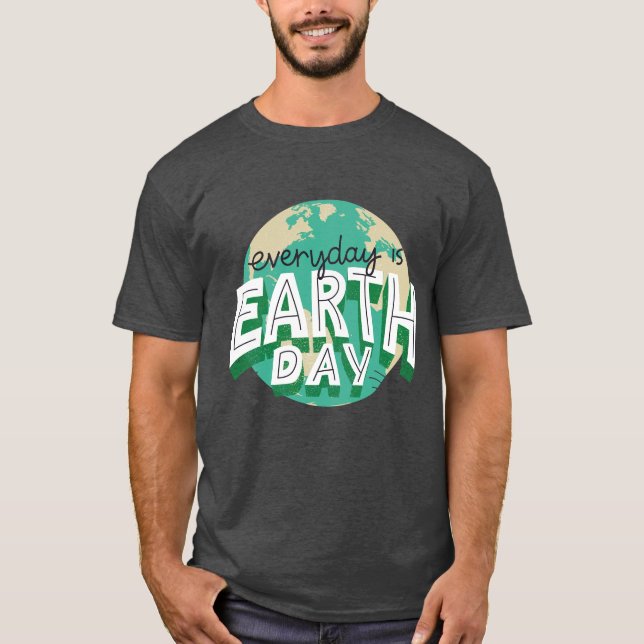 Varje dag är jorddags planetens natur t shirt (Framsida)