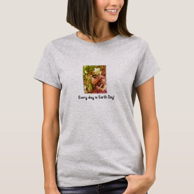 Varje dag är jordens dag! t shirt (Framsida)
