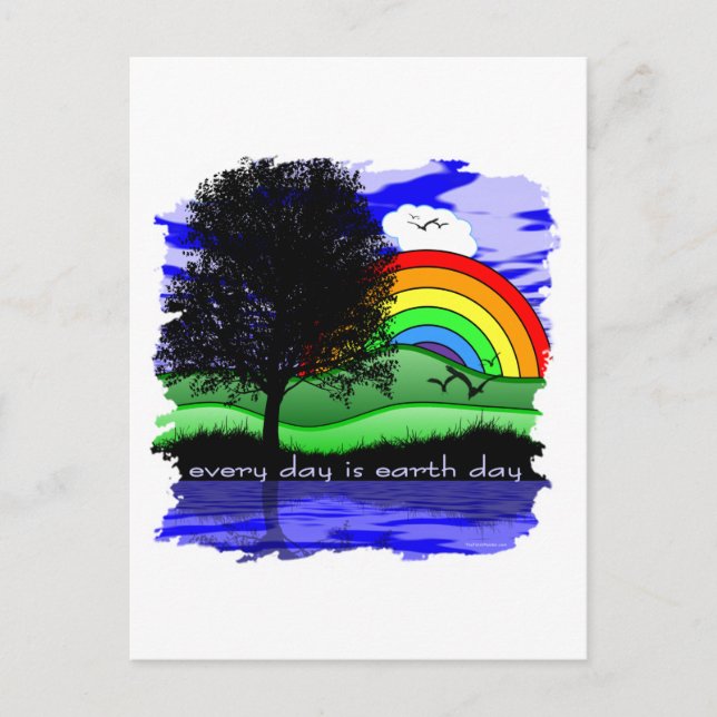 Varje Dag är Jordens Dag Vykort (Framsida)