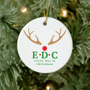 Varje Dag är Jul Rund Ornament