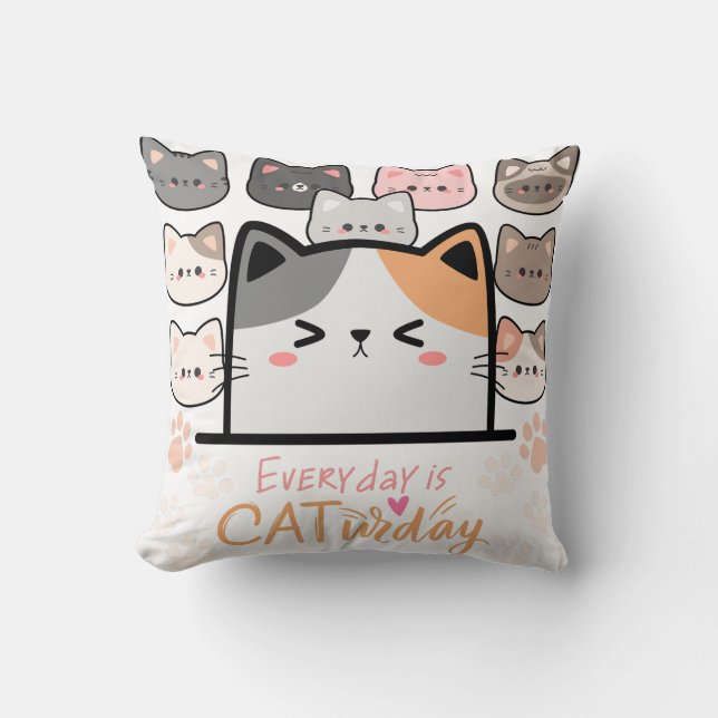 Varje dag är Katt-urdag Kudde (Framsida)