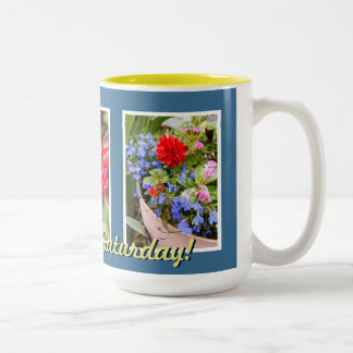 Varje dag är lördagmuggen Två-Tonad mugg