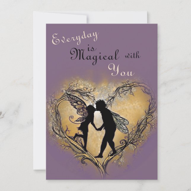 Varje Dag Är Magisk Med Dig Älsklingsvalentine Julkort (Framsida)
