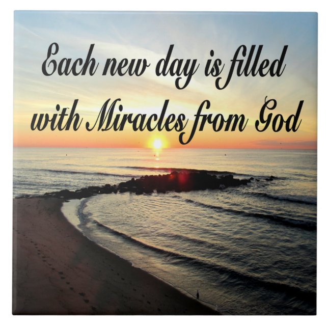 VARJE DAG ÄR MIRACLES FRÅN GOD KAKELPLATTA (Framsidan)