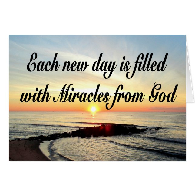 VARJE DAG ÄR MIRACLES FRÅN GOD OBS KORT (Framsidan Horizontal)