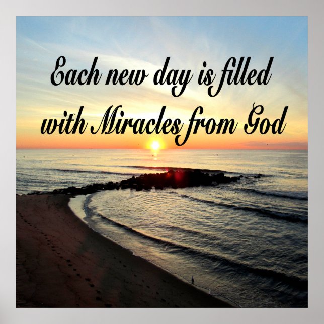 VARJE DAG ÄR MIRACLES FRÅN GOD POSTER (Framsidan)