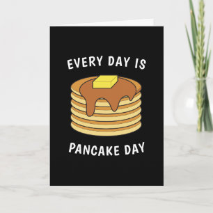Varje dag är Pancake Day Maple Syrup och Butter Kort