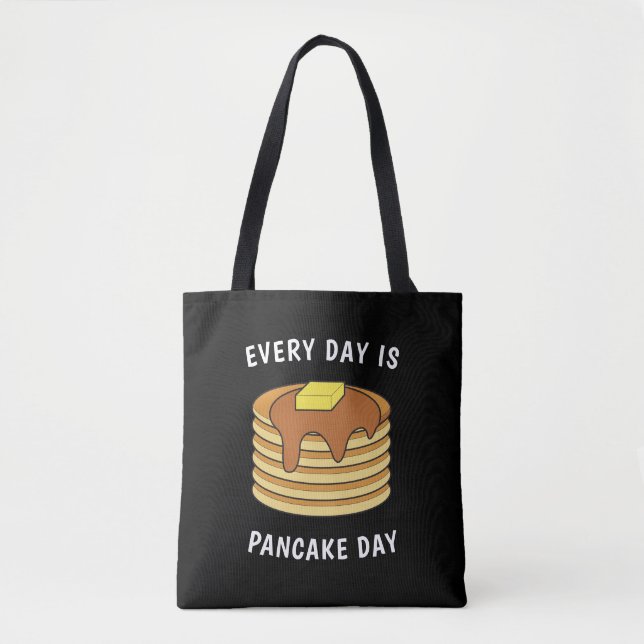 Varje dag är Pancake Day Maple Syrup och Butter Tygkasse (Framsida)