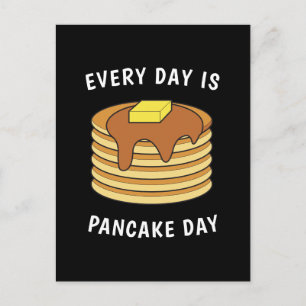 Varje dag är Pancake Day Maple Syrup och Butter Vykort