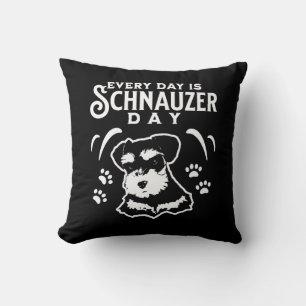 Varje dag är Schnauzer Day Kudde