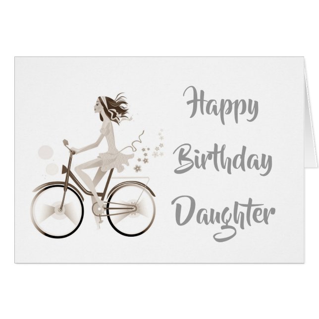 VARJE DAG ÄR SPECIELL - BIRTHDAY VÅR ***DAUGHTER** HÄLSNINGSKORT (Framsidan Horizontal)