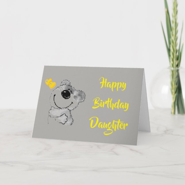 VARJE DAG ÄR SPECIELL - BIRTHDAY VÅR ***DAUGHTER** KORT (Framsida)