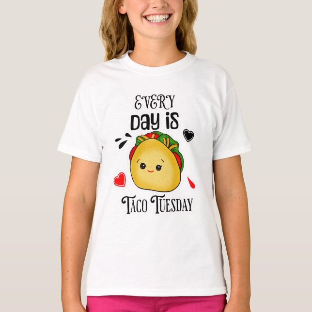 Varje dag är Tacho tisdag T Shirt (Framsida)