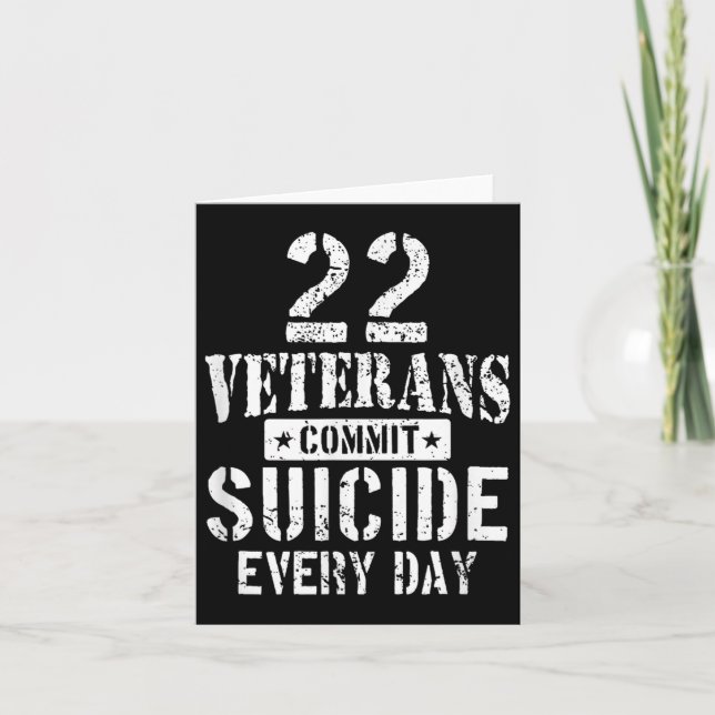 Varje dag begår 22 veteraner självmord kort (Framsida)