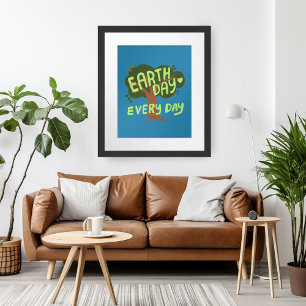 VARJE DAG, handtagen Träd Poster
