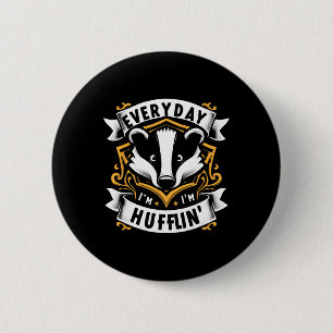 Varje dag i Huffling Huffle Cute Honey badger Anim Knapp