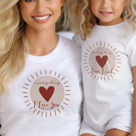 Varje dag i Kärlek boho Heart-matchningen i Sol T Shirt