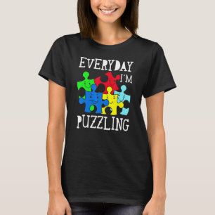 Varje dag jag är förbryllad Autism Acceptans T Shirt