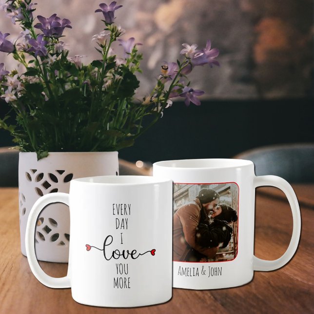 Varje dag jag Kärlek mer, några hjärtans dag Kaffemugg (Skapare uppladdad)