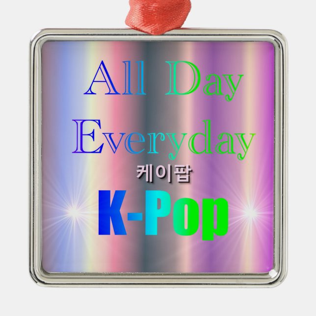 Varje dag, K-POP Julgransprydnad Metall (Framsidan)