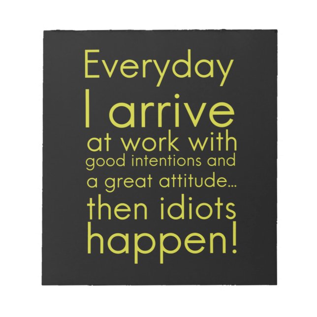 Varje dag kommer jag med roliga gåvor till anställ anteckningsblock (Framsida)