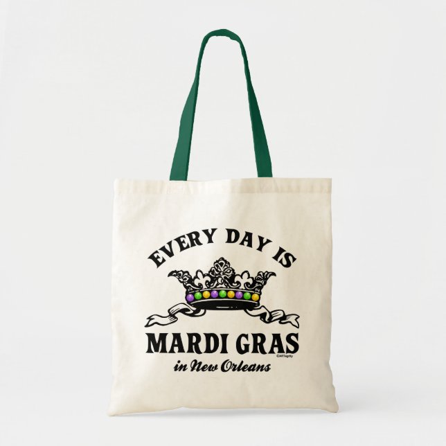 Varje dag Mardi Gras i New Orleans Tygkasse (Framsidan)