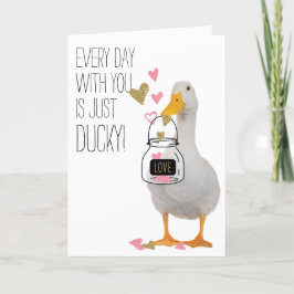Varje dag med dig är Ducky Valentine Helgkort