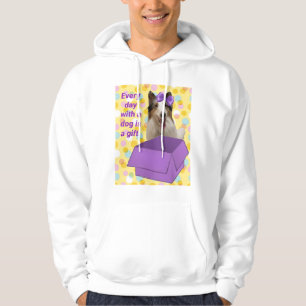 Varje dag med en hund är en gåva hoodie