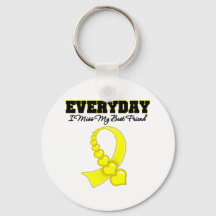 Varje dag missar jag min bästa vän nyckelring