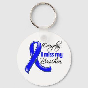 Varje dag missar jag min broder Colon Cancer Nyckelring