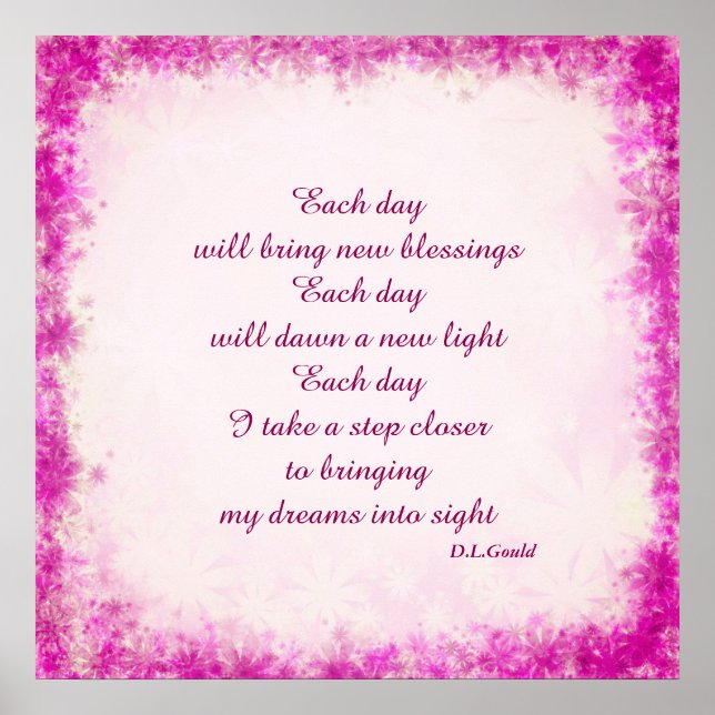 Varje dag poster dikt (Framsidan)