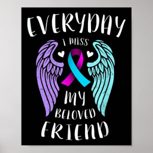 Varje dag saknar jag min nära vän - Suicide Awaren Poster