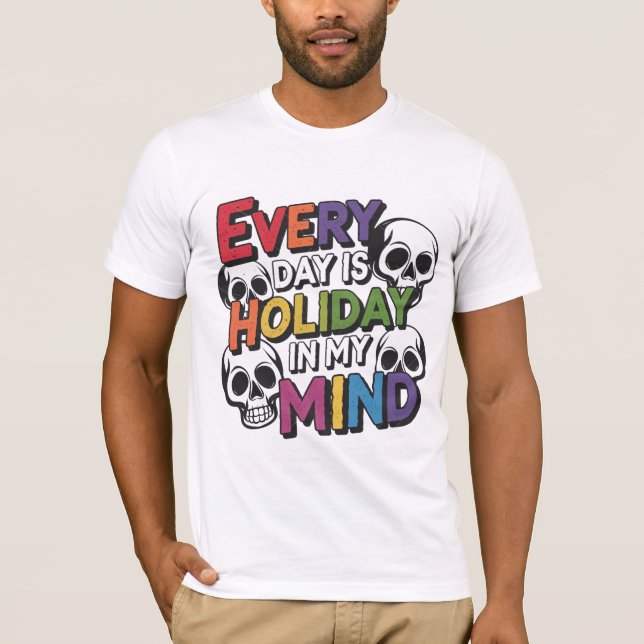 Varje dag tänker jag på Helgdag T-Shirt (Framsida)